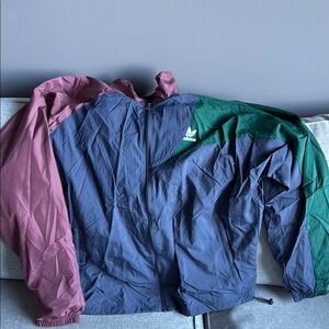 Adidas Men's Multicolor Windbreaker Jacket